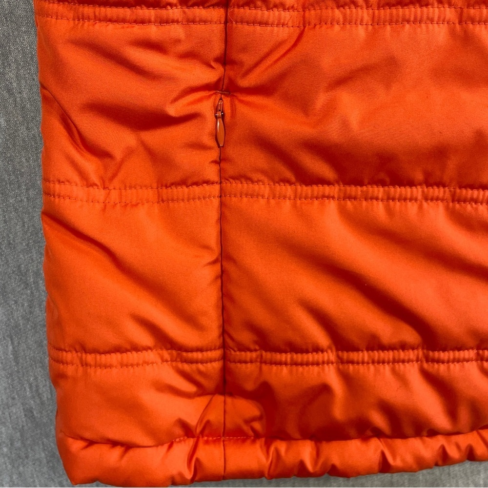Warehouse One Puffer Vest Women’s Large Orange All Weather Gear Full Zip Fleece - Picture 2 of 10
